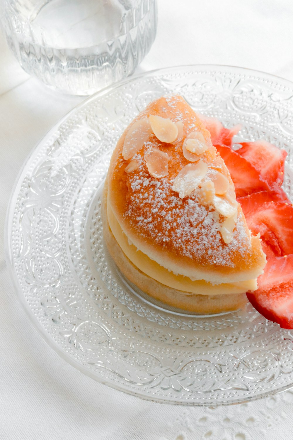 いちごのパンケーキ